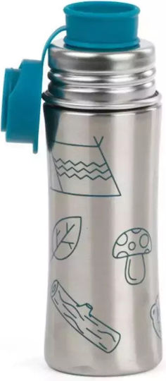 Affenzahn Kinderflasche Rostfreier Stahl Silber 330ml