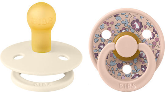 Bibs Liberty Pacifiers Rubber Eloise / Blush for 6-18 months 2pcs