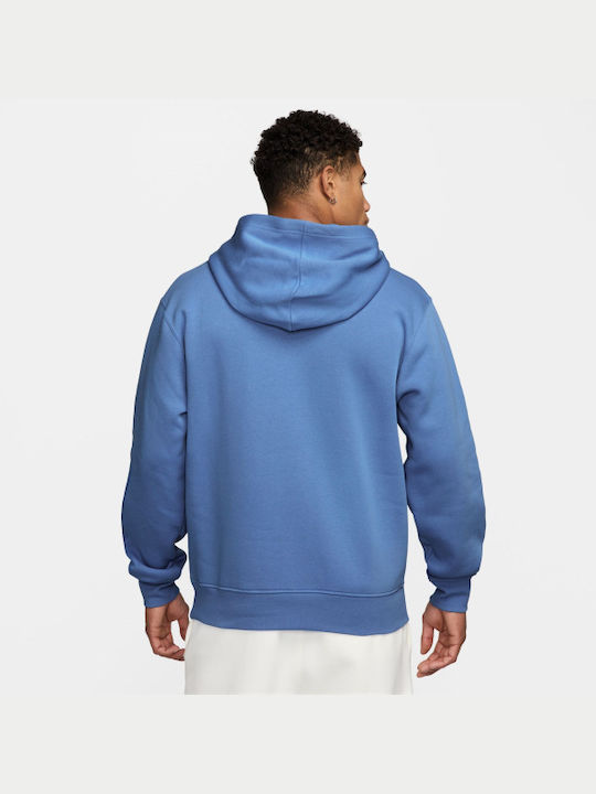 Jordan Brooklyn Sweatshirt Fleece with Hood Blue