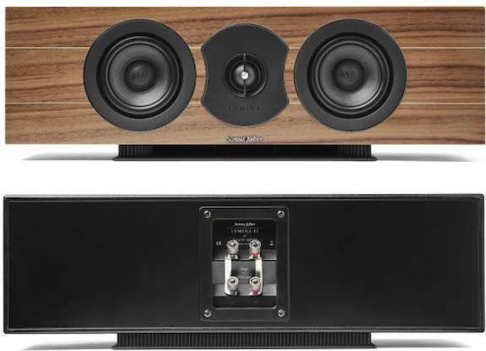 Sonus Faber Lumina CI Hi-Fi Speaker Central 100W 2 No of Drivers W52.3xD21.2xH16.8cm. Walnut
