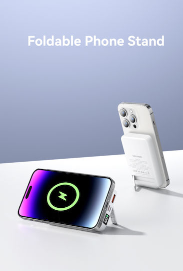 Vention FHTW0 MagSafe Power Bank 10000mAh 22.5W με Θύρα USB-A και Θύρα USB-C Power Delivery Λευκό