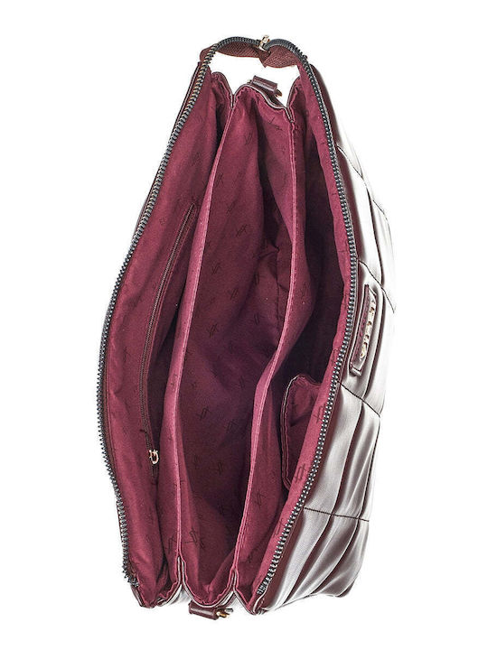 Verde Women's Bag Shoulder Burgundy