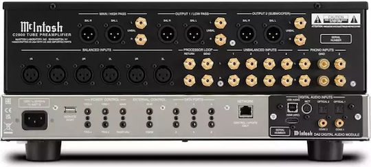 McIntosh C2800 Λαμπάτος Προενισχυτής Hi-Fi Stereo Μαύρος
