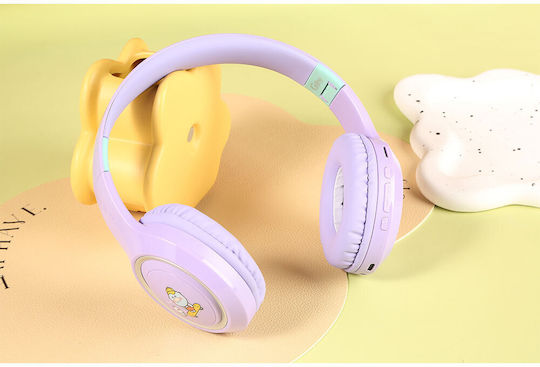 Gjby CA-044 Безжични Bluetooth On Ear Слушалки с 10 часа Работа Розови