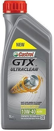 Castrol Gtx Ultraclean Συνθετικό Λάδι Αυτοκινήτου 10W-40 1lt