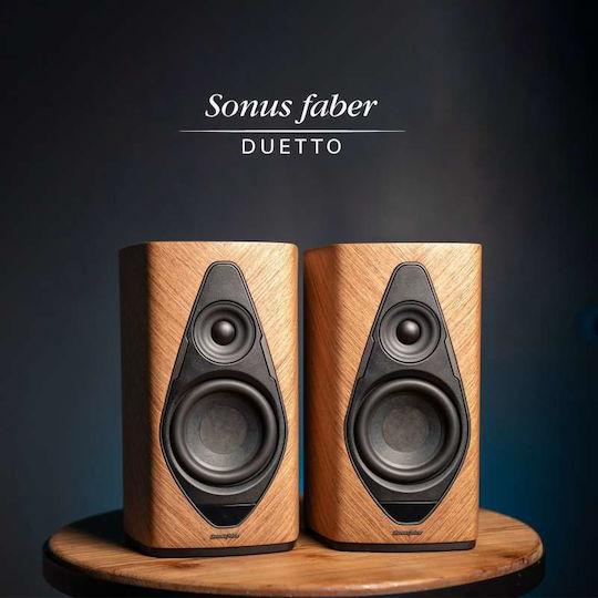 Sonus Faber Duetto Αυτοενισχυόμενα Ηχεία (Ζεύγος) Καφέ