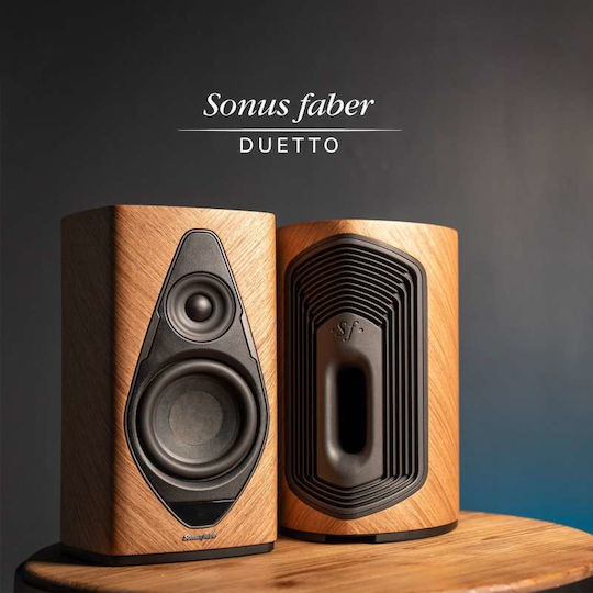 Sonus Faber Duetto Αυτοενισχυόμενα Ηχεία (Ζεύγος) Καφέ