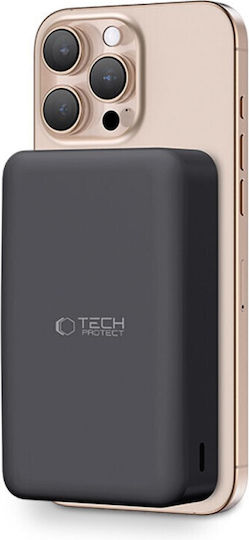 Tech-Protect PB12 LifeMag MagSafe Power Bank 20000mAh 15W с USB-A порт и USB-C порт Черен