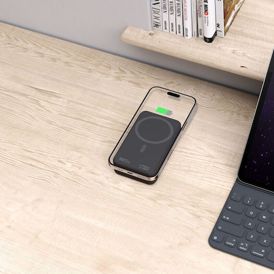 Tech-Protect PB12 LifeMag MagSafe Power Bank 20000mAh 15W с USB-A порт и USB-C порт Черен