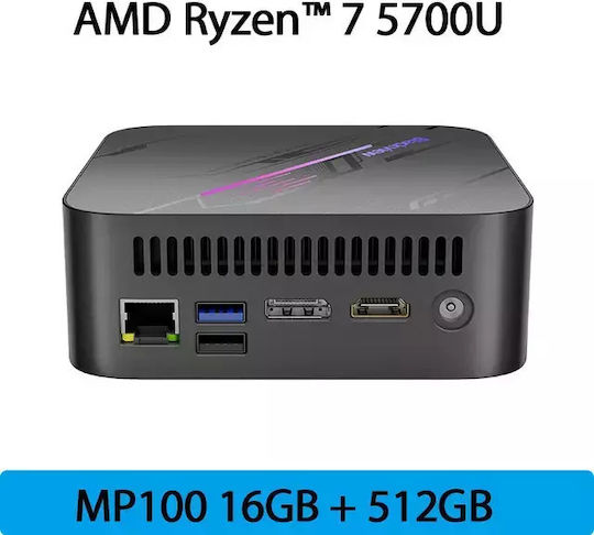 BlackView MP100 Mini PC (Ryzen 7 5700U/16GB DDR4/512GB SSD/W11 Pro)