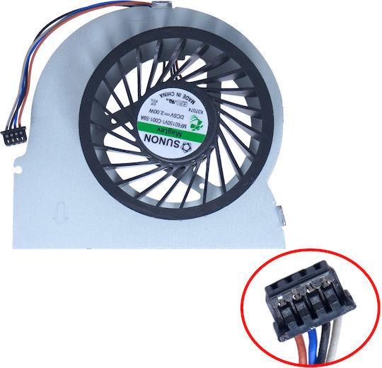 Ανεμιστηράκι Laptop Cpu Cooling Fan Hp 8560w 8460w 8570w Mf60150v1-c000-s9a 2.0w Dc5v Cpu 4pin Cooling Fan Mf60120v1-c470-s9a 641183-001 A Κωδ 80269