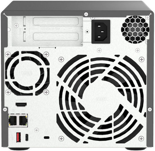 QNap TVS-h474 NAS Tower με 4 θέσεις για HDD/M.2/SSD και 2 θύρες Ethernet