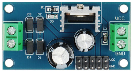DC-DC- und AC-DC-Stabilisator Eingang 14,5÷30VDC/AC Ausgang 12VDC 300mA 49x26x24mm Delta PZD-L7812