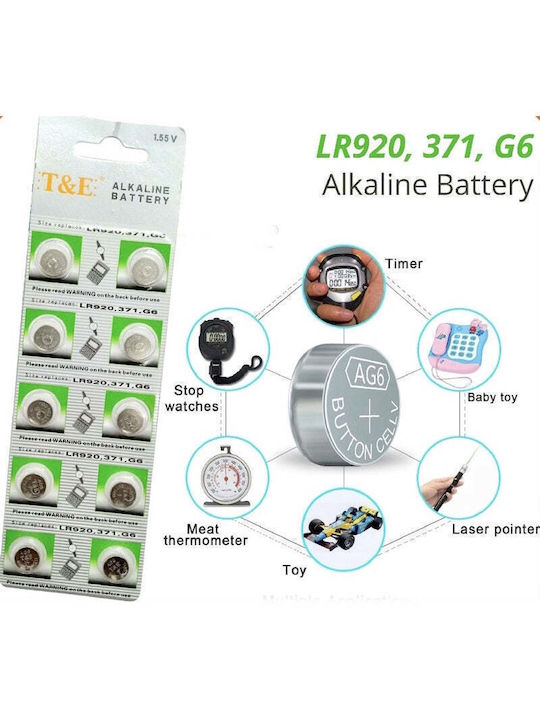 Alkaline Watch Batteries LR45 1.5V 10 Pack