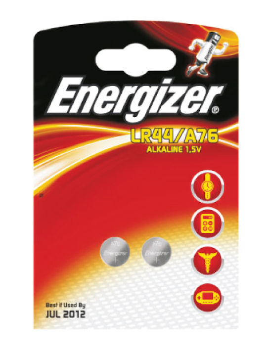 Energizer Αλκαλικές Μπαταρίες Ρολογιών LR44 1.5V 2τμχ