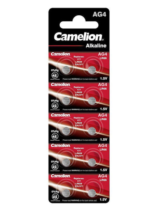 Camelion AG4 Αλκαλικές Μπαταρίες Ρολογιών LR66 1.5V 10τμχ