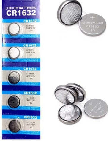 Alkaline Watch Batteries CR1632 3V 5pcs