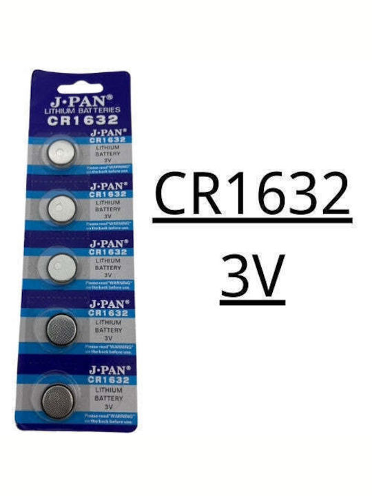 Αλκαλικές Μπαταρίες Ρολογιών CR1632 3V 5τμχ