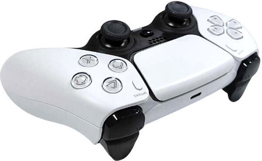 Factory Plus Ασύρματο Gamepad για PS4 Λευκό