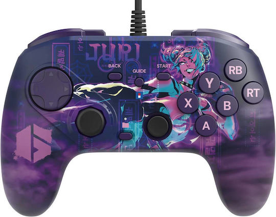 Hori Fighting Commander Ενσύρματο Gamepad για PC Μωβ