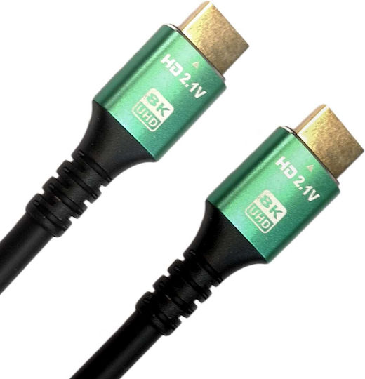 Jasper Conran HDMI 2.1 Ultra High Speed 48Gbps 4K 120Hz HDR VRR Cable HDMI Male - HDMI Male 10m Black