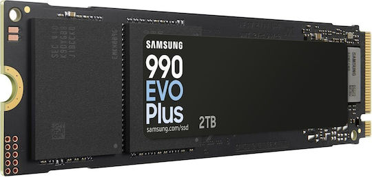 Samsung 990 EVO Plus SSD 2TB Тип M.2 със Свързване PCI Express 4.0 Съвместим с PS5 MZ-V9S2T0BW