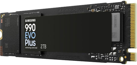 Samsung 990 EVO Plus SSD 2TB Тип M.2 със Свързване PCI Express 4.0 Съвместим с PS5 MZ-V9S2T0BW