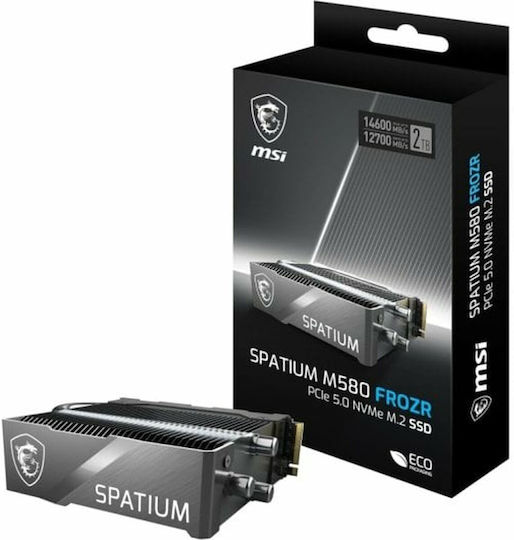 MSI Spatium M580 Pro SSD 2TB τύπου M.2 με σύνδεση PCI Express 5.0 και Ψύκτρα S78-440Q780-P83