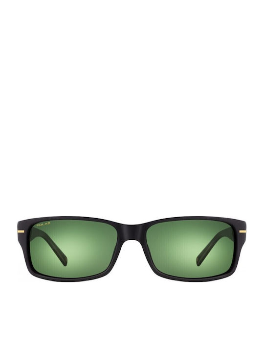Polar Ochelari De Soare Negri Cu Ramă Din Plastic / Acetat Polar Ochelari De Soare Negri Cu Ramă Din Plastic / Acetat