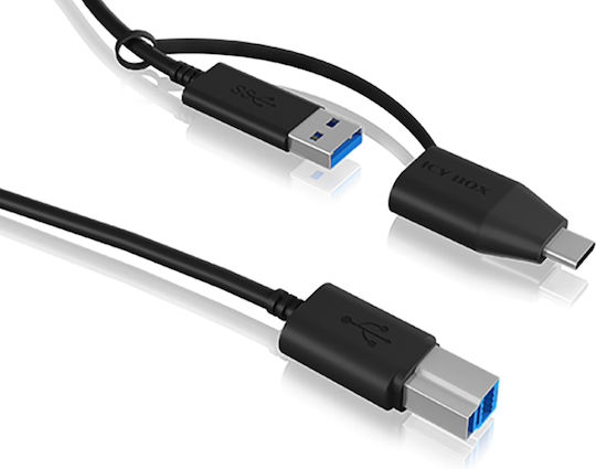 Icy Box 1m USB 3.1 Cable A-Male to B-Male (IB-CB032)