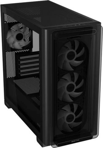 Asus A23 Plus Gaming Midi Tower Κουτί Υπολογιστή με Πλαϊνό Παράθυρο και RGB Φωτισμό Μαύρο