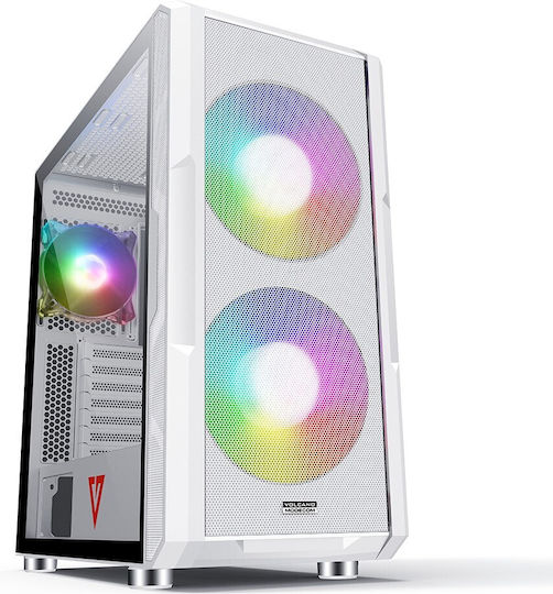 MSI Mag Forge 320R Airflow Gaming Midi-Turm Computergehäuse mit Seitenfenster Weiß
