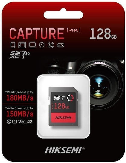 Hiksemi microSDXC 128GB Geschwindigkeitsklasse 10 UHS-I Lesegeschwindigkeit 180MB/s
