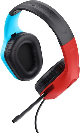 Trust GXT 416S Zirox Over Ear Gaming Headset with Connection 3.5mm Blue / Red