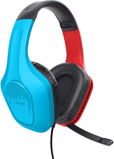 Trust GXT 416S Zirox Over Ear Gaming Headset with Connection 3.5mm Blue / Red