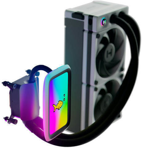 HYTE Thicc Q60 Water Cooling AIO CPU With 2 Fans 120mm And RGB Lighting