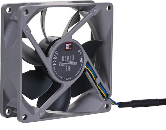 Noctua NF-R8 redux-1800 Gehäuselüfter (1800rpm / 31,37cfm) Ohne LEDs Verbindung 4-Pin PWM Graue