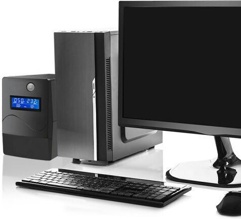 Qoltec 53977 Unitate UPS Linie Interactivă 450VA 240W Cu 2 Prize Schuko