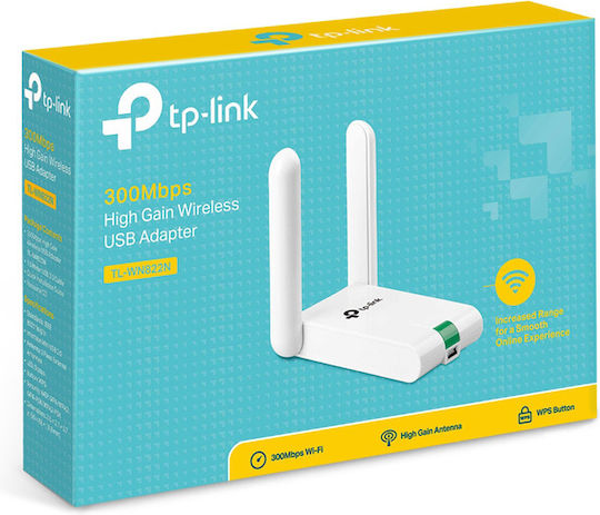 TP-LINK TL-WN822N USB Network Adapter with Wireless Wi-Fi Connection 300Mbps (Standard v6)