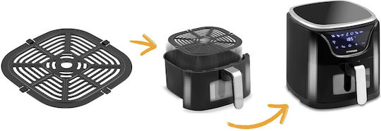 Berdsen Metallic Frying Basket for Air Fryer 21x21cm