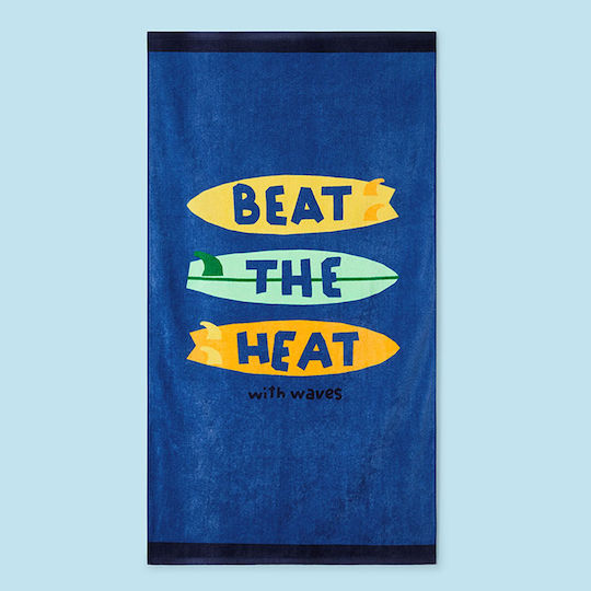 Mayoral Beach Towel Cotton Blue 150x80cm.