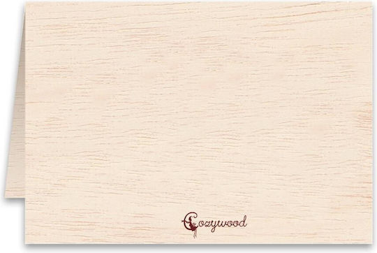 Grußkarte Hochzeit Holz