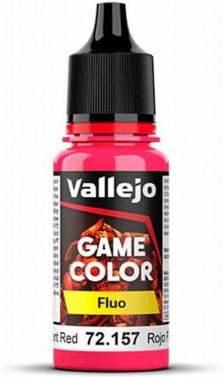 Acrylicos Vallejo Χρώμα Μοντελισμού Fluorescent Red 18ml