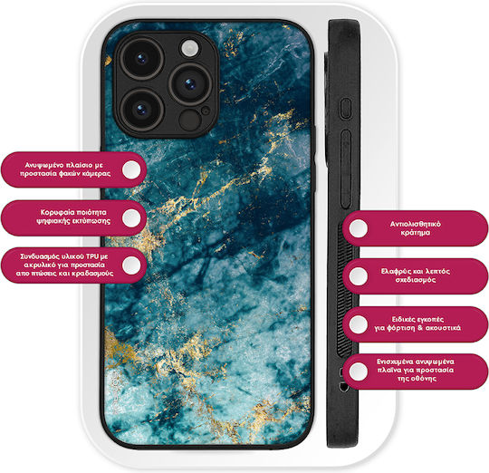 Θήκη Sonique Marble Series Xiaomi Poco F5 5g Μπλε