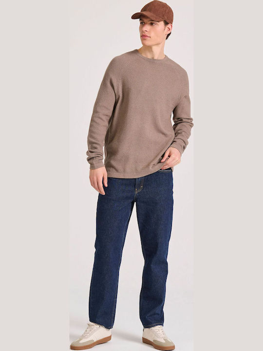 Langarm-Pullover Braun