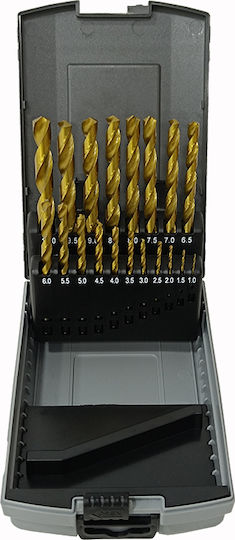 SKS Tools Satz 19 Bohrer HSS Titan für Metall