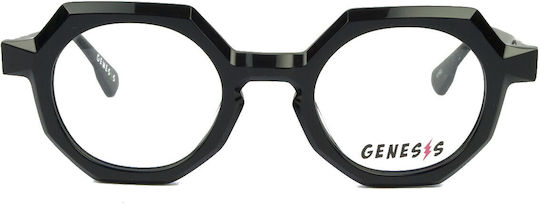 Genesis Weiblich Kunststoff Brillenrahmen Schwarz GV231603C3
