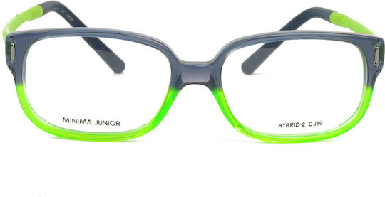 Minima Children's Plastic Eyeglass Frame Gray MINJ23CJ19