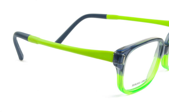 Minima Children's Plastic Eyeglass Frame Gray MINJ23CJ19