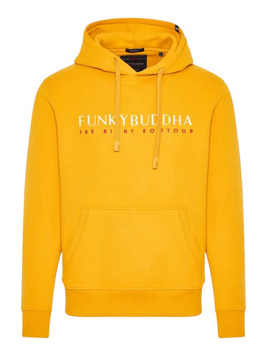 Sweatshirt with Hood Mustard Yellow